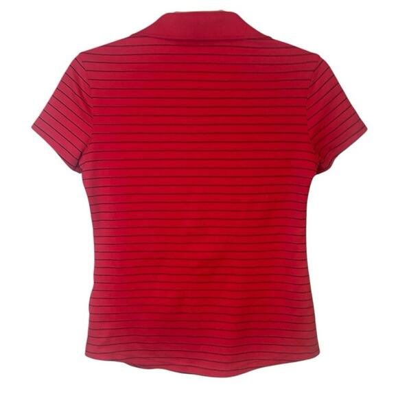 Callaway Red Striped Polo Shirt Women’s S Golf Activewear Performance - Picture 2 of 6
